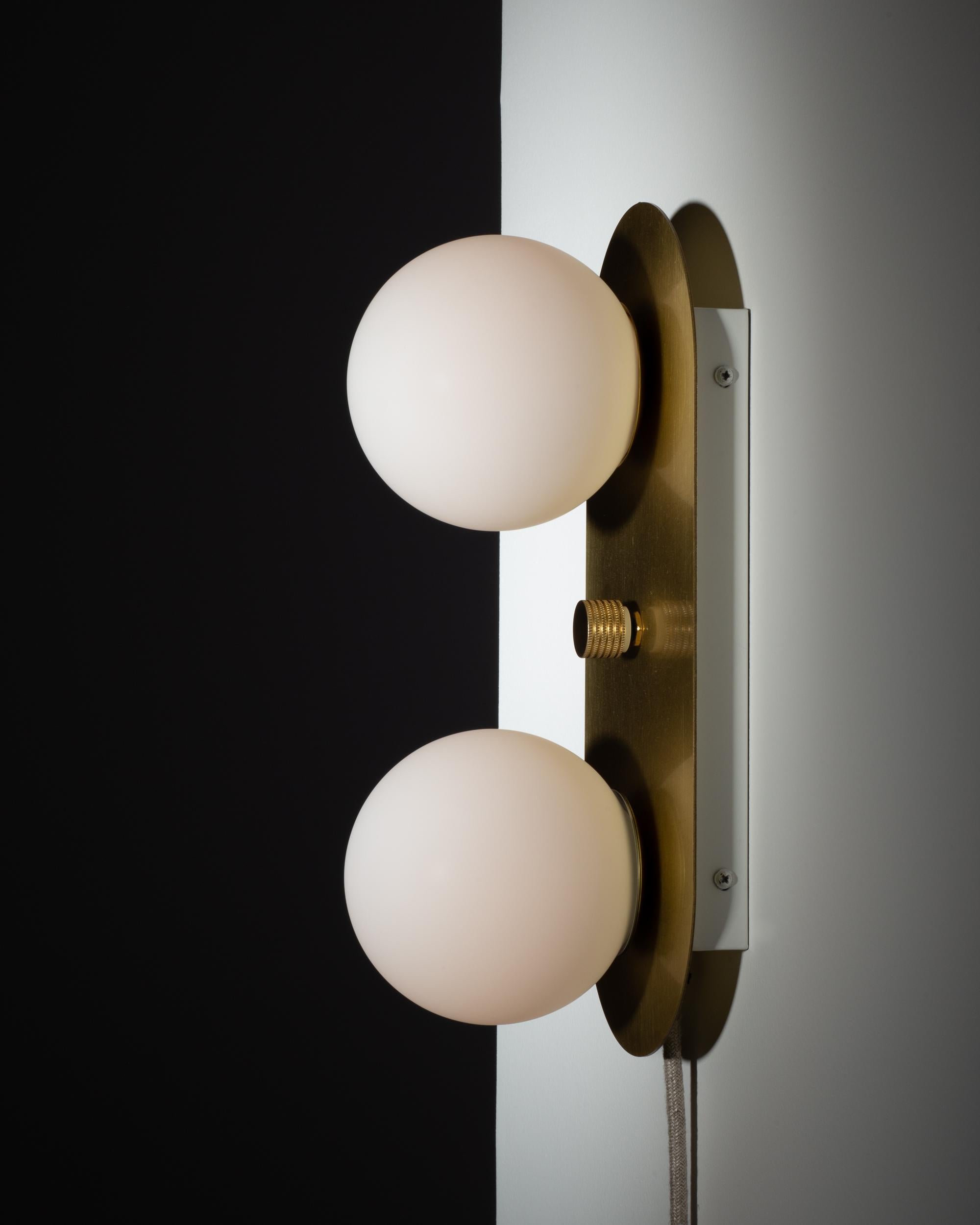 Double Globe Capsule Wall Light For Sale 3