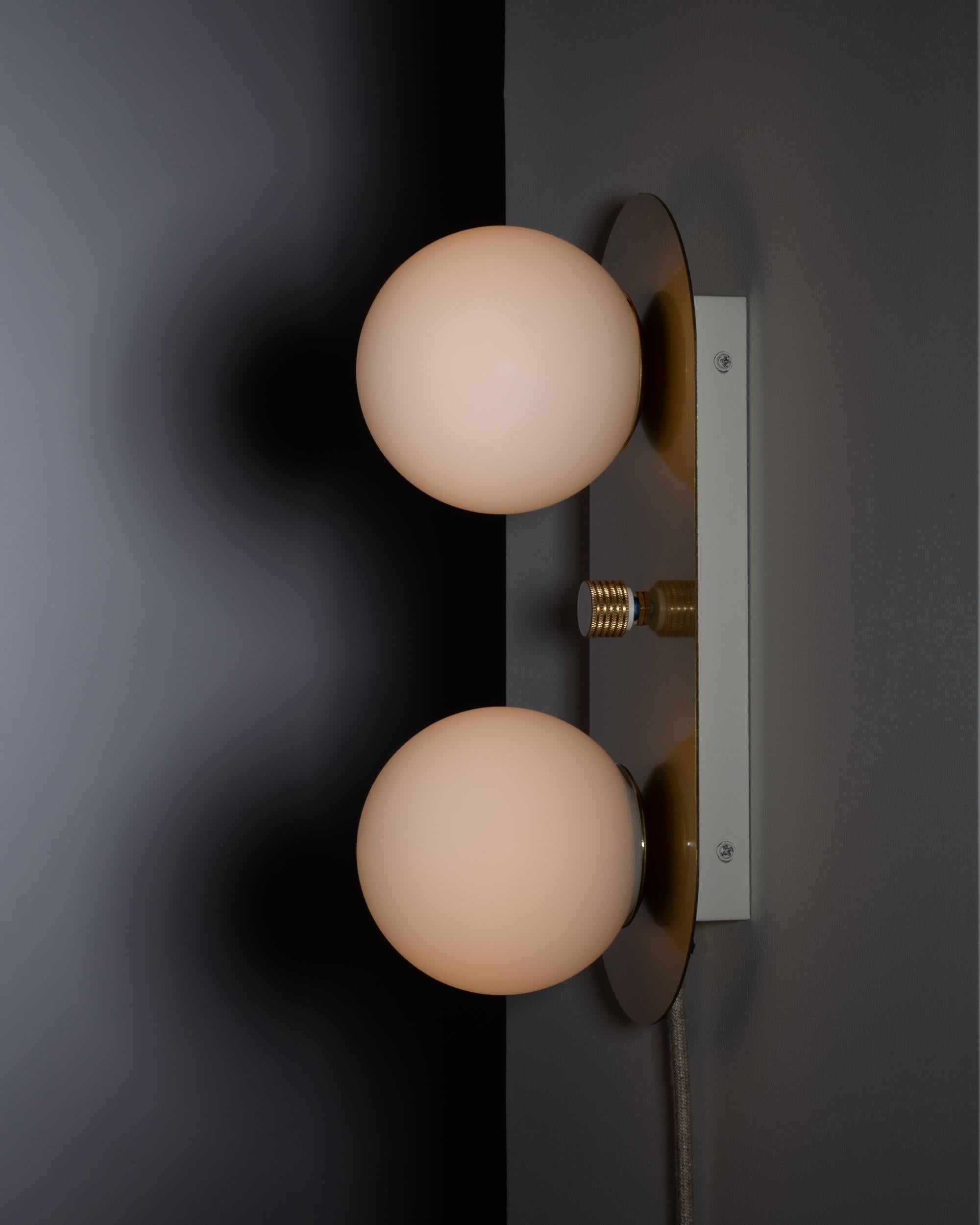 Double Globe Capsule Wall Light For Sale 5