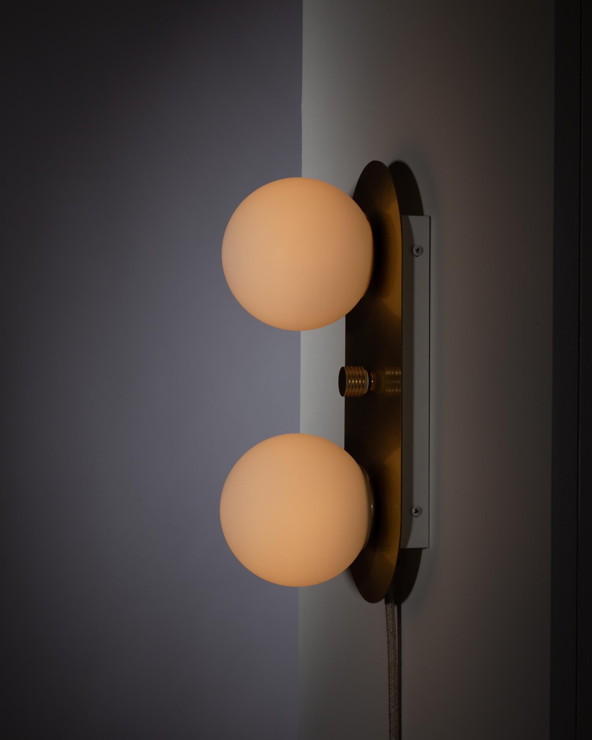 Double Globe Capsule Wall Light For Sale 6