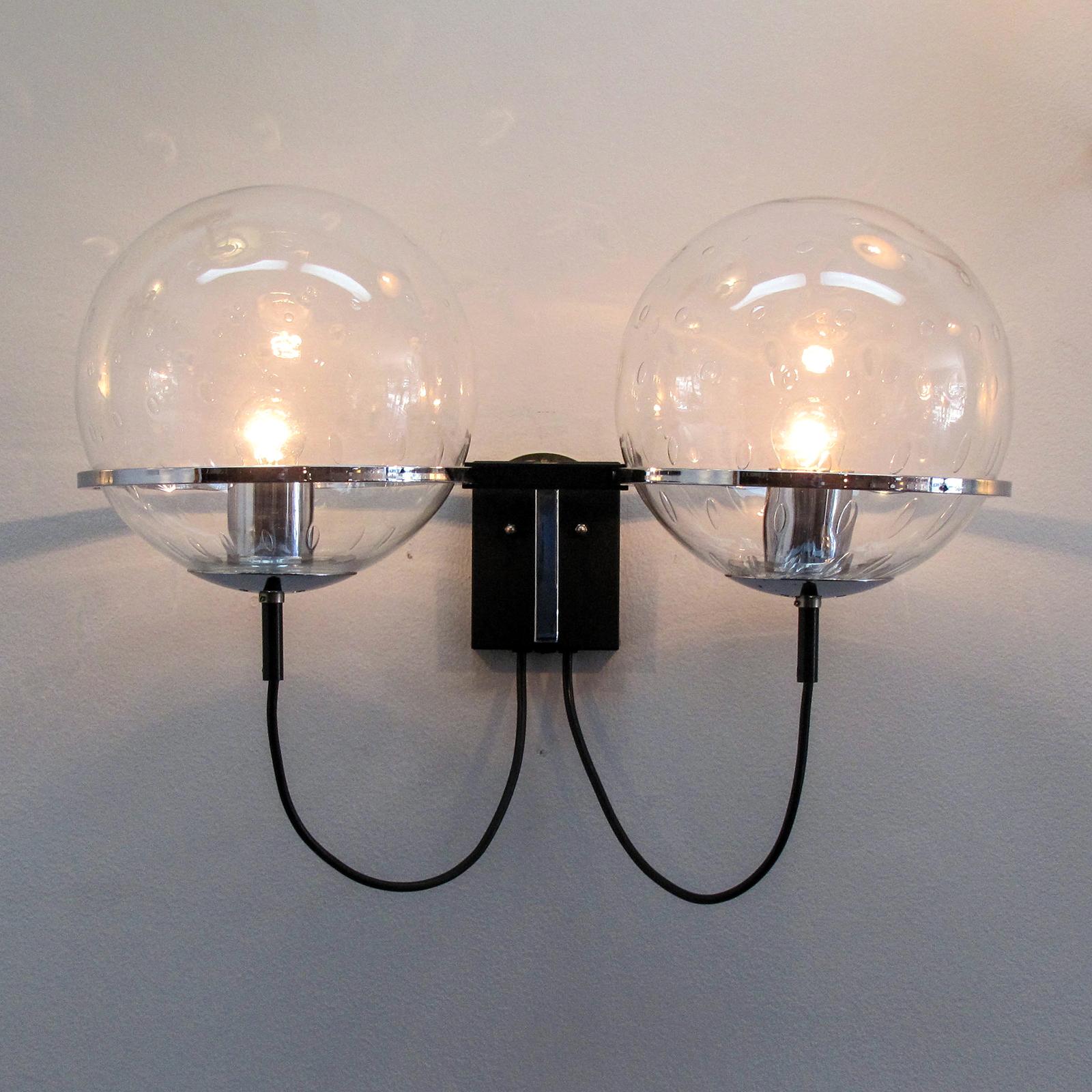 Aplique Doble Globo de RAAK, 1960 Metal en venta