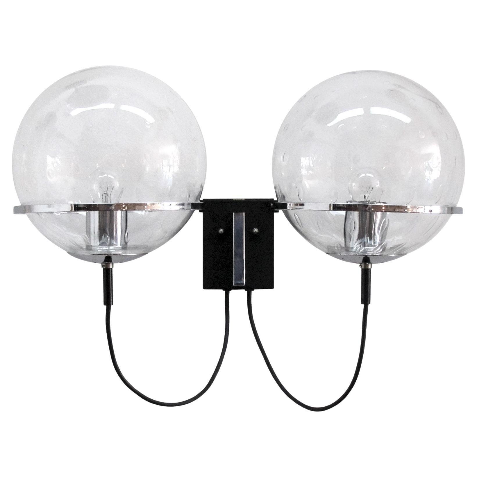 Double Globe Wall Light by RAAK, 1960