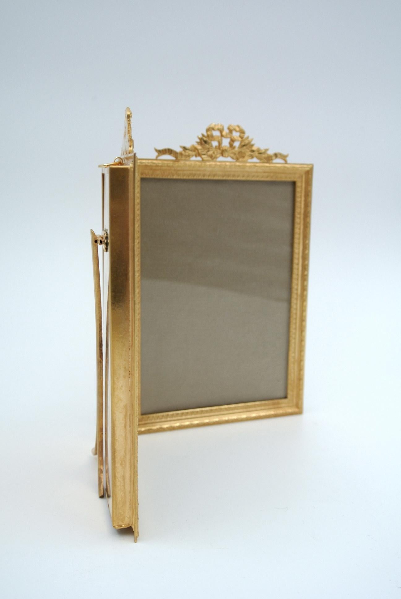 Double Golden Brass Frame, 19th Century 4