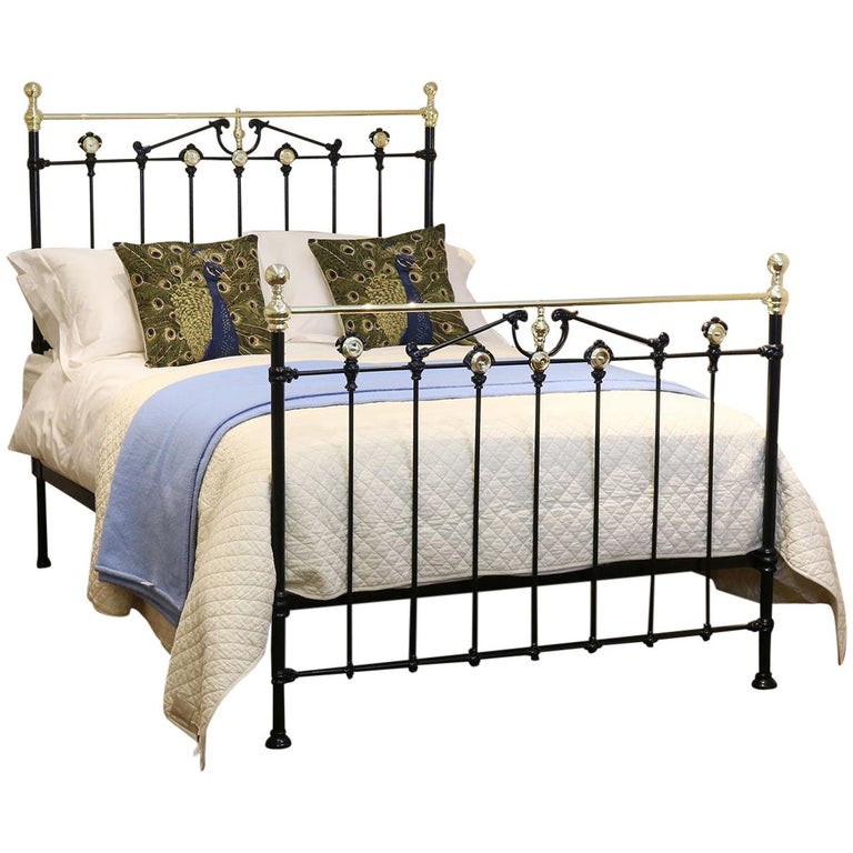 Double Gothic Style Antique Bed at 1stDibs