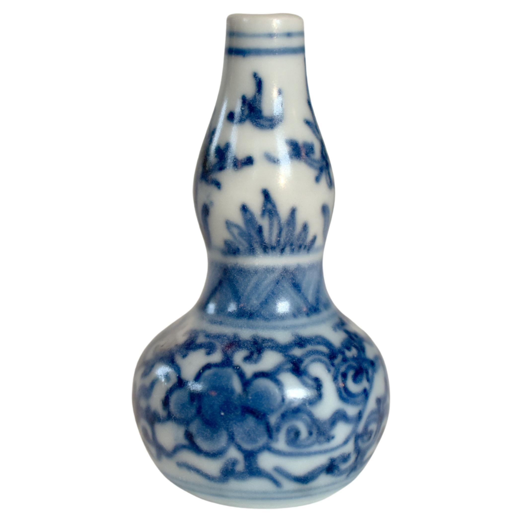 Double-Gourd Miniature Vase from Hatcher Collection  For Sale