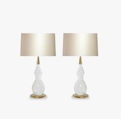 Double Gourd Rock Crystal Quartz Lamps by Phoenix