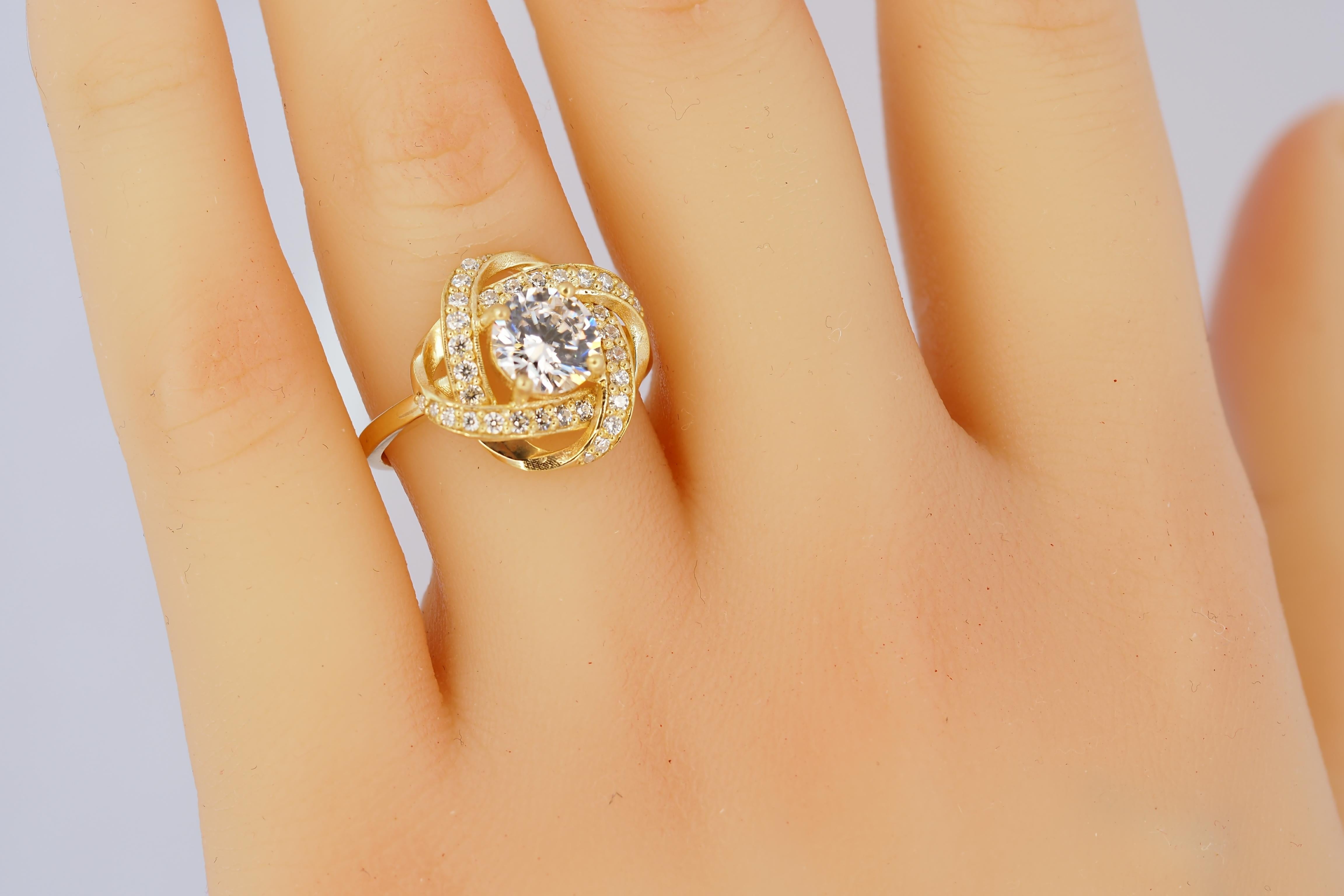 in vendita:  Anello di fidanzamento con moissanite da 1,5 ct con doppio alone 9
