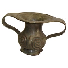 Vaso a doppio manico in bronzo giapponese  Dopo il periodo Edo