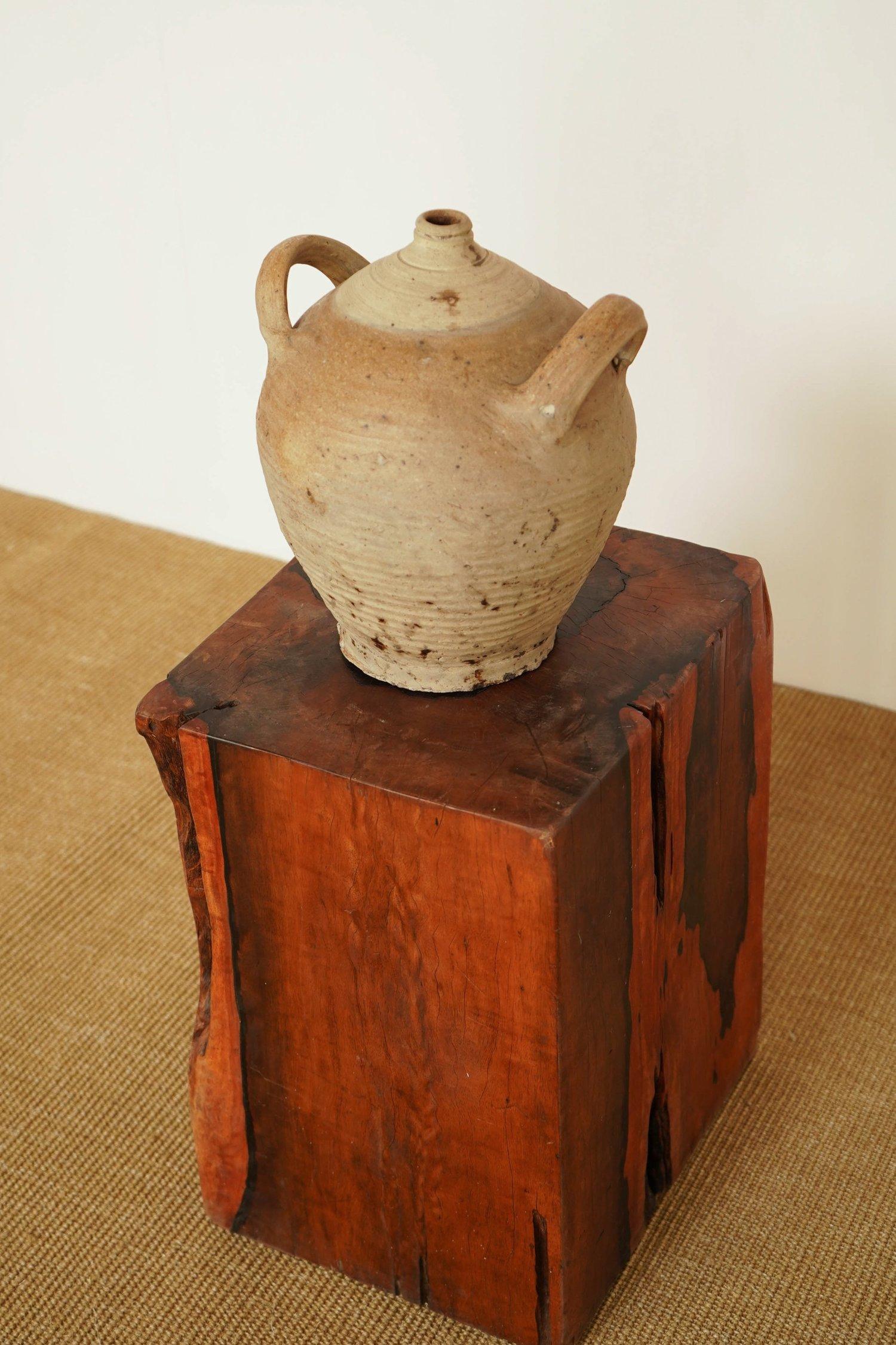 Double Handled Earthenware Jug In Good Condition For Sale In Long Island City, NY