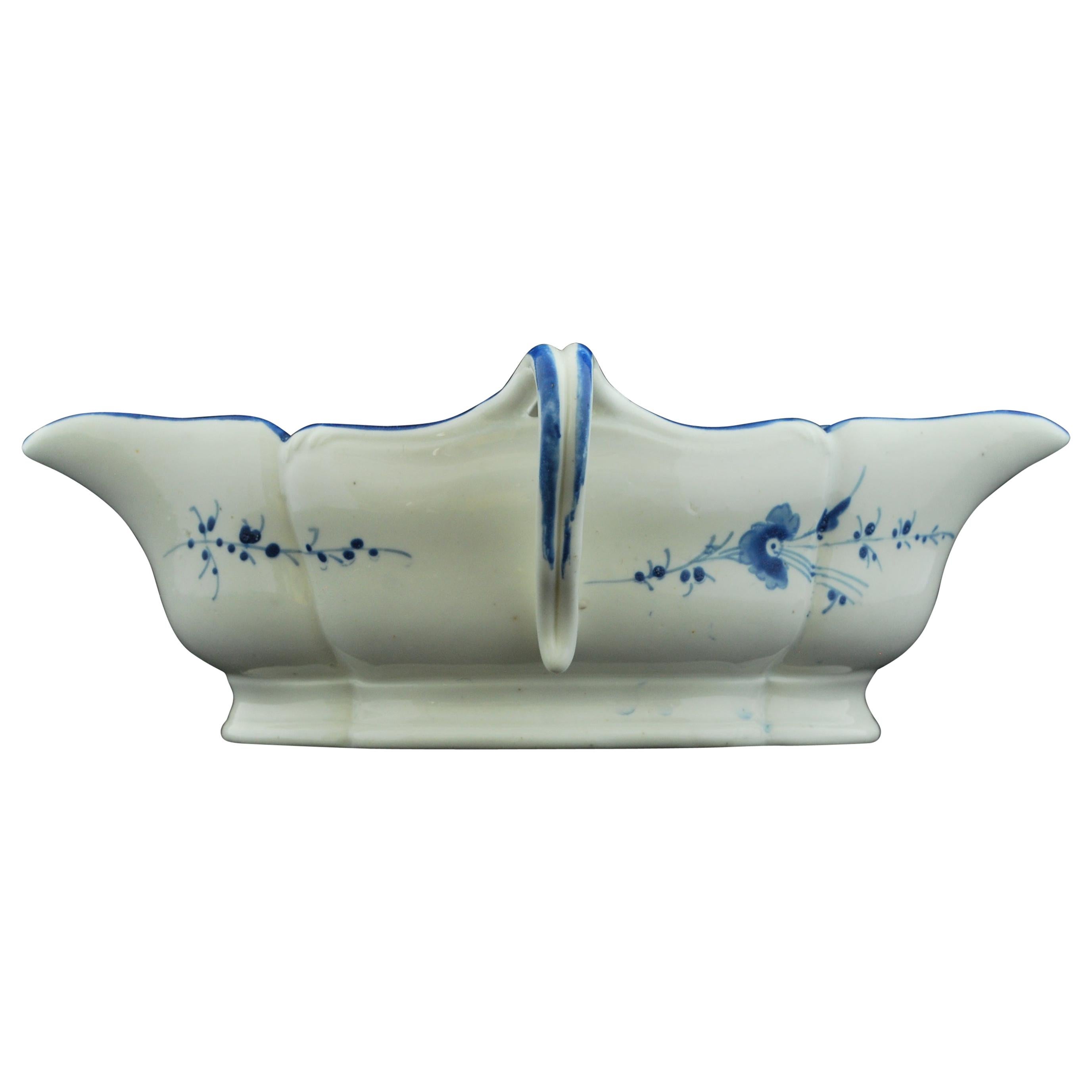 Salsiera a doppio manico, Chantilly, 1770 circa