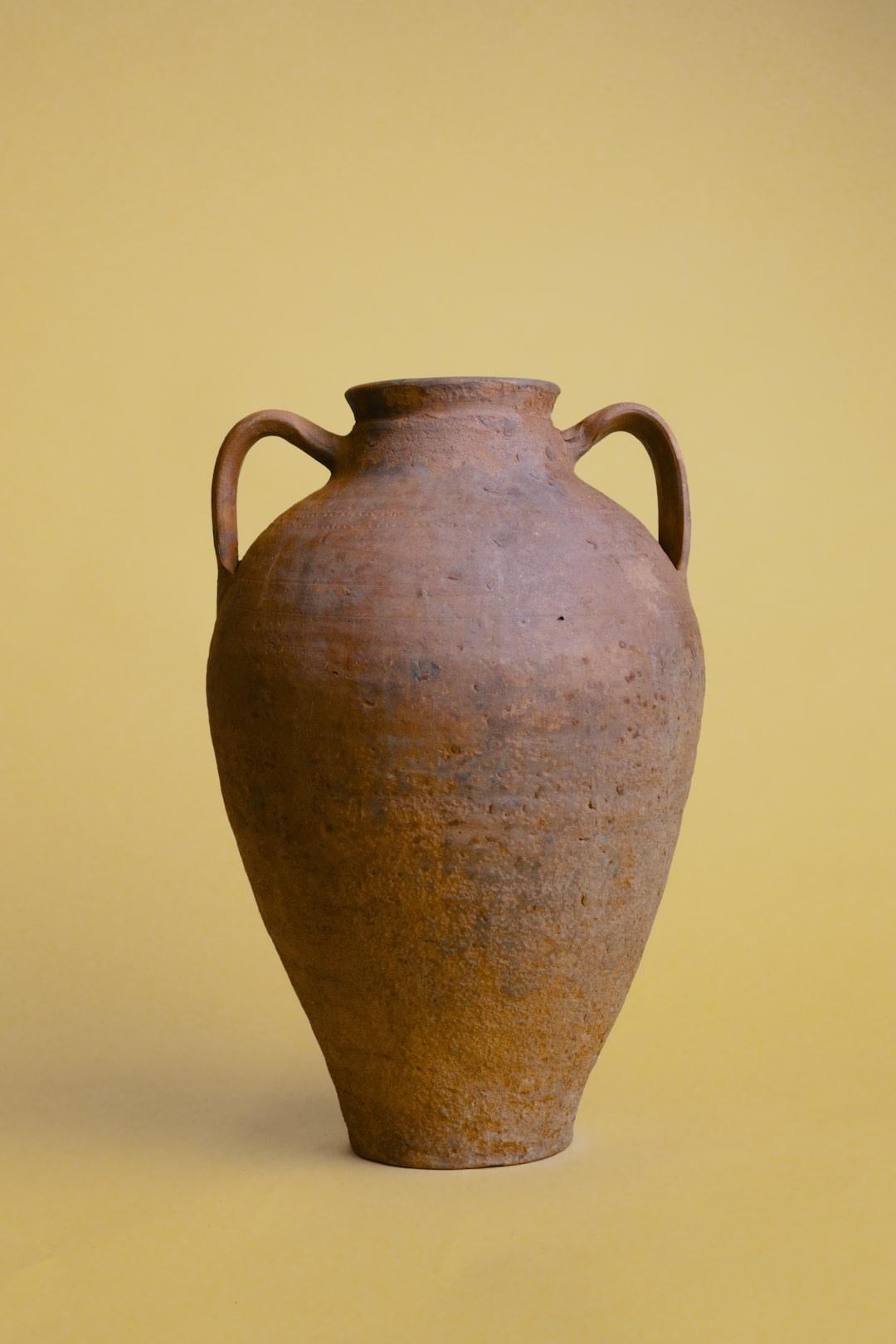 Vaso ad anfora in terracotta a doppia ansa In condizioni buone in vendita a London, GB