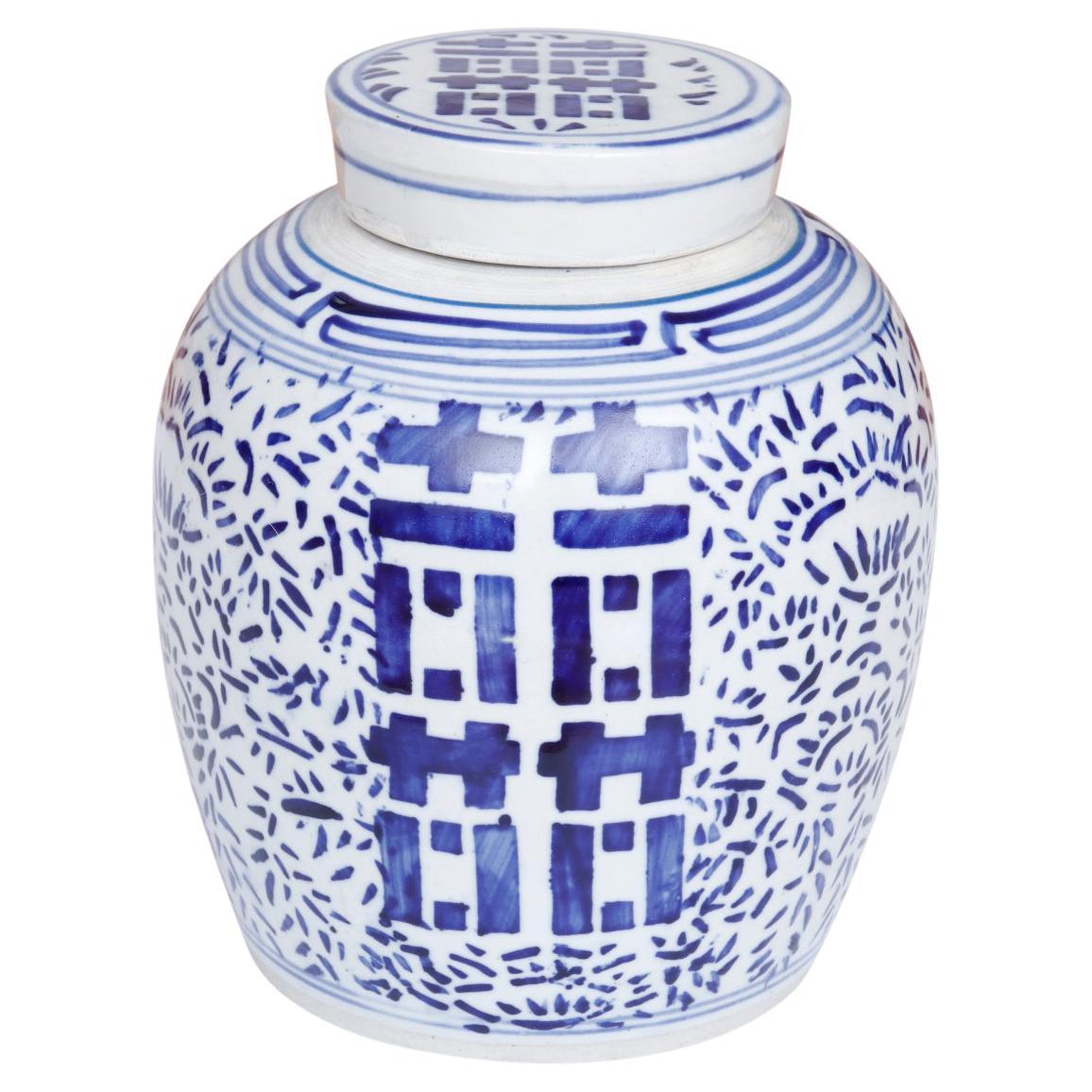 Fine China Hand Painted flower Blue and White Porcelain vase & Jar 
