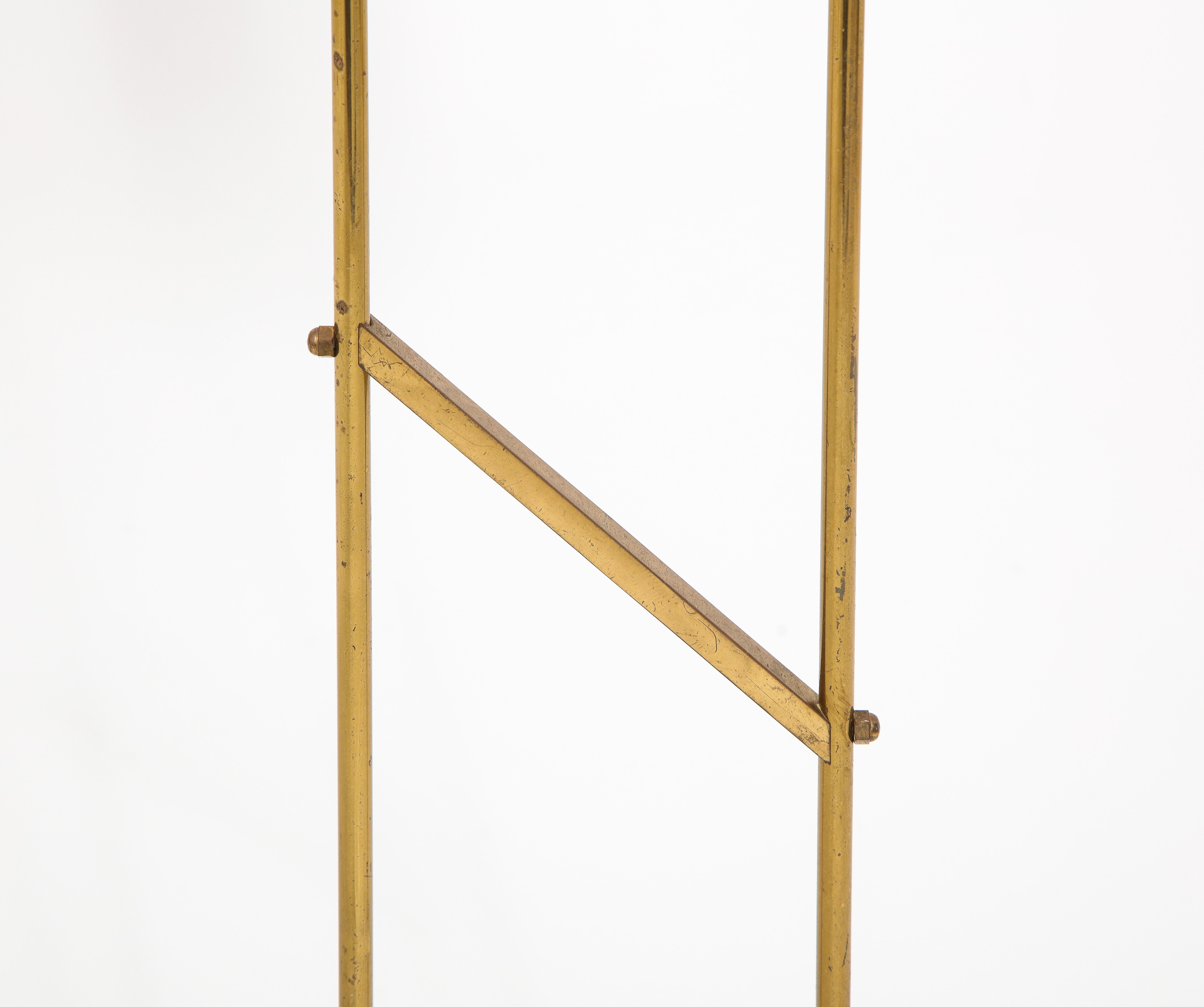 Mid-Century Modern Double Headed Brass Floor Lamp, France 1960's  For Sale