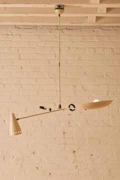 Double Headed Counterbalance Ceiling Light attr. to Stilnovo