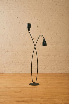 Double Headed Metal Floor Lamp