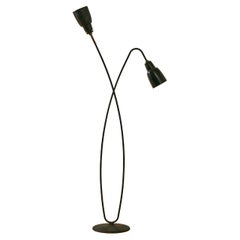 Double Headed Metal Floor Lamp