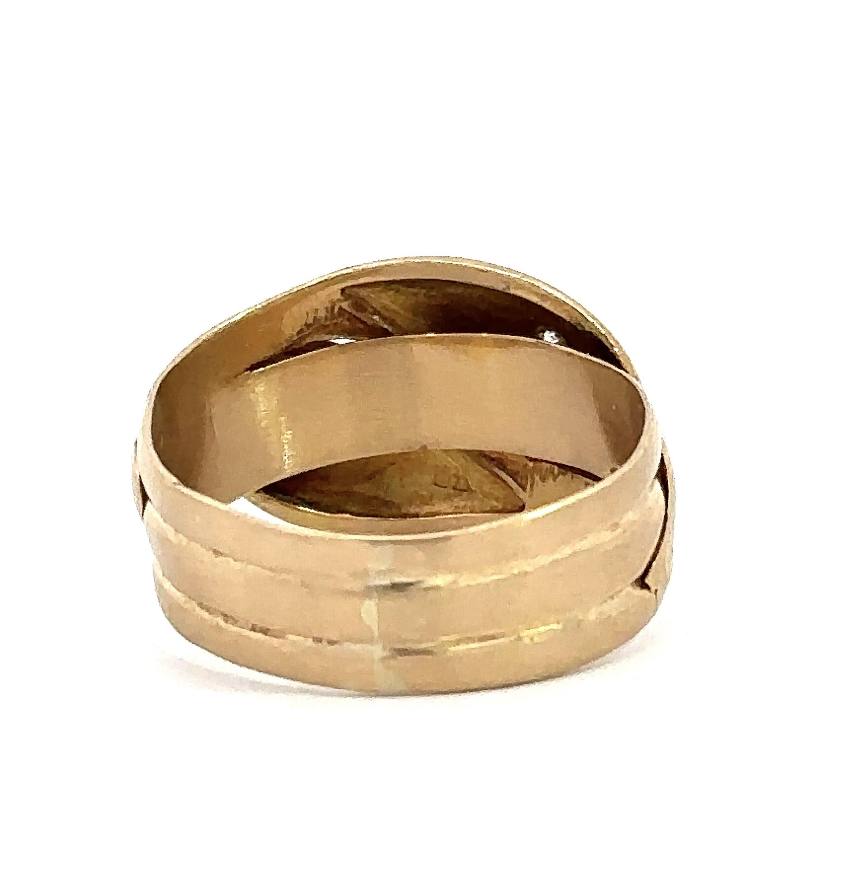 Double Headed Snake Diamond 18KT Gold Antique Ring From London In Good Condition For Sale In Los Angeles, CA