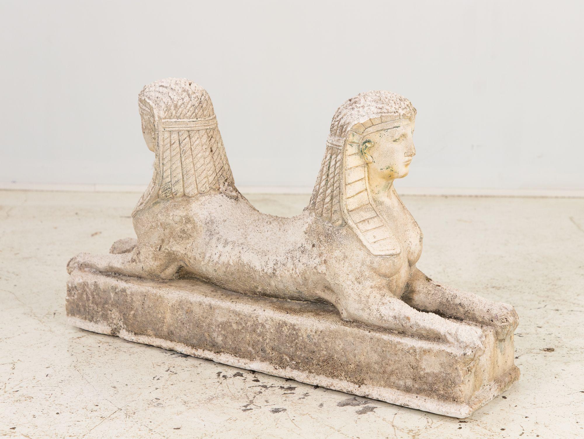 Double Headed Stone Sphinx, England mid 20th Century For Sale 1