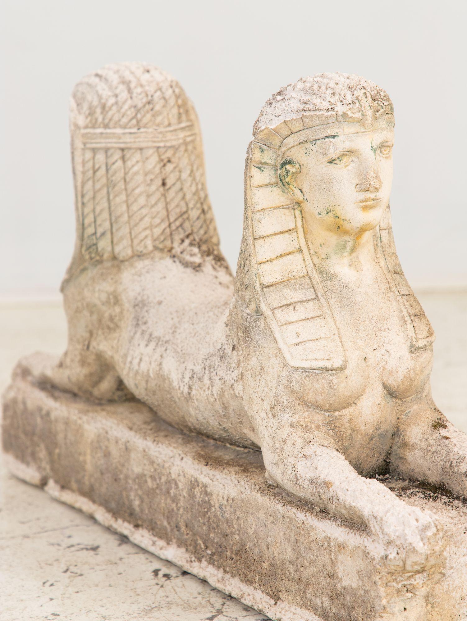 Double Headed Stone Sphinx, England mid 20th Century For Sale 3