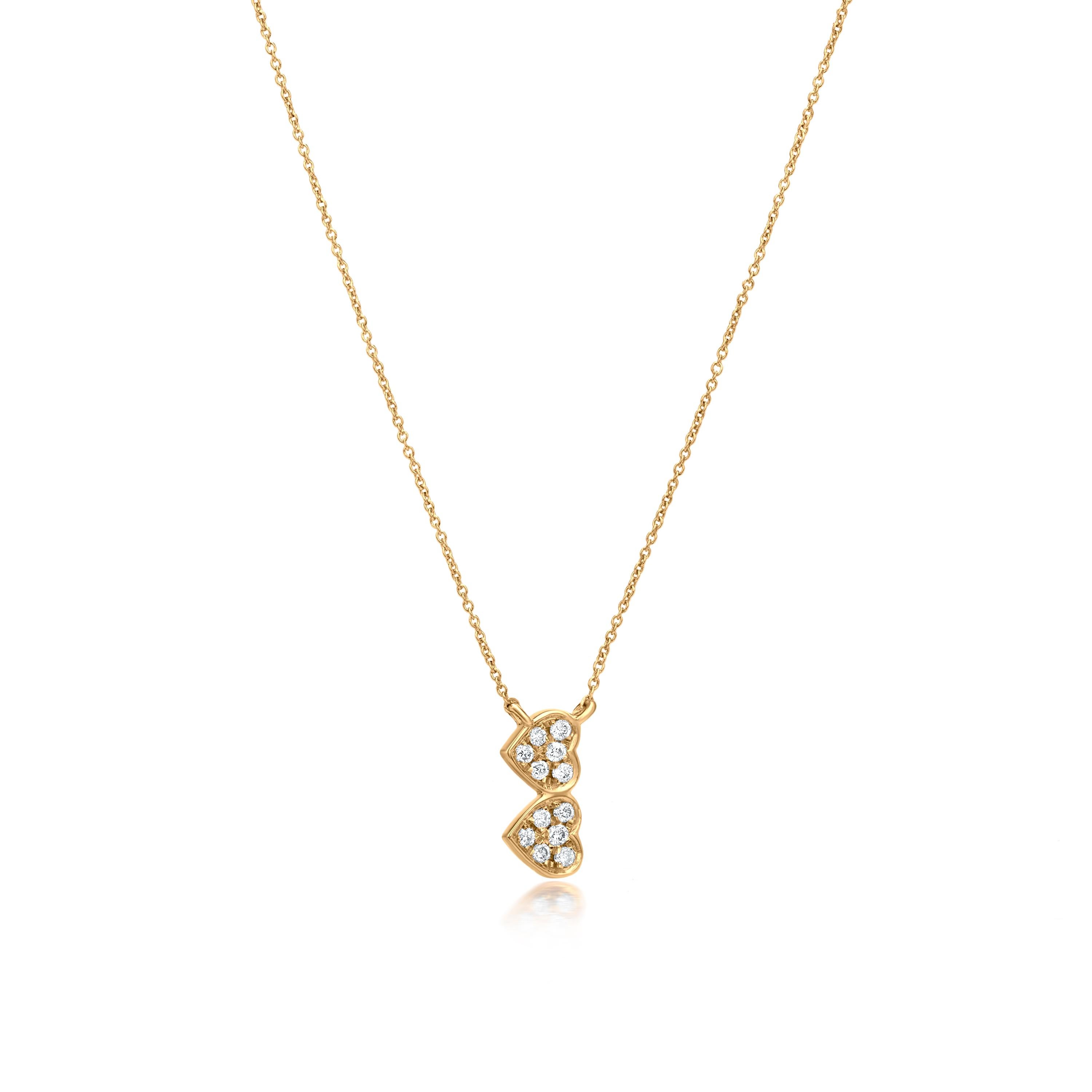 Grace your neckline with a Luxle double heart pendant it signifies intertwined hearts or joined in circles,                   a never-ending love. Subtle yet pretty this double heart pendant necklace is the new fashion statement.  This necklace is