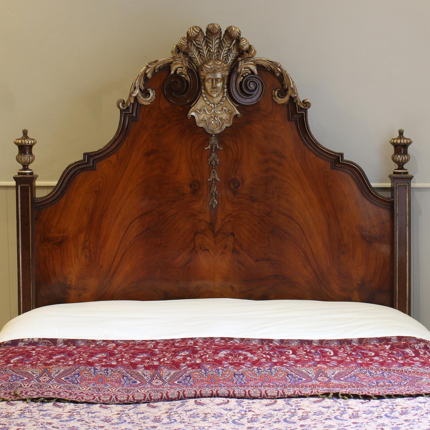 Cama Doble Plataforma Italiana Antigua - WD62 en Bueno estado para la venta en Wrexham, GB