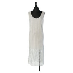 Robe sans manches en coton blanc à double épaisseur ALEXANDRE VAUTHIER