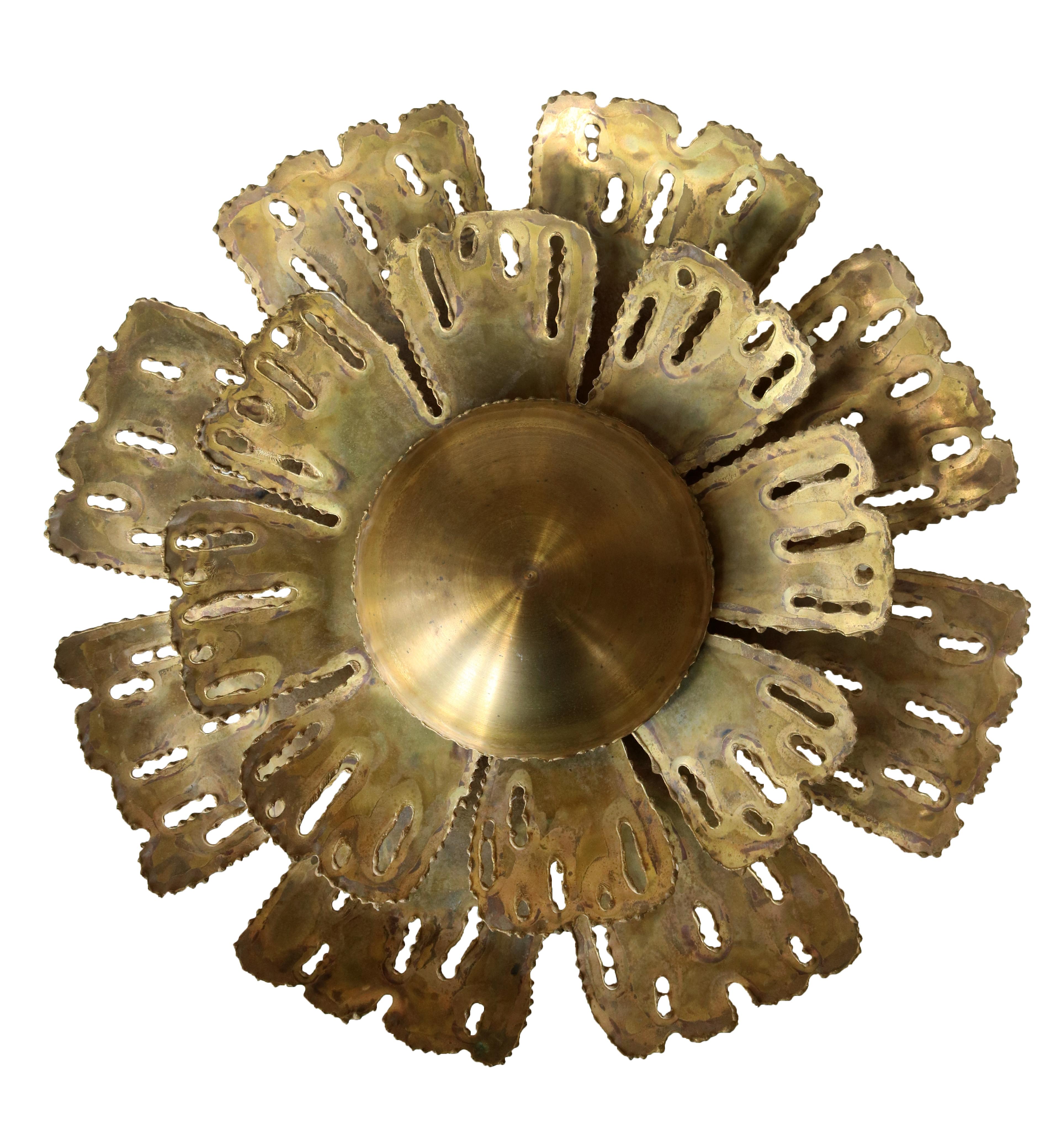 Double Layer Flower Wall Light by Svend Aage Holm Sorensen For Sale