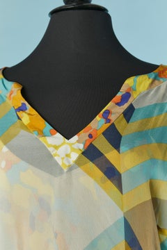 Double lays Top aus bedrucktem Chiffon Diane Von Furstenberg