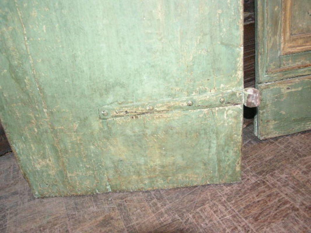 18th Century and Earlier Double-leaf door in lacquered wood, richly painted panels, italy For Sale