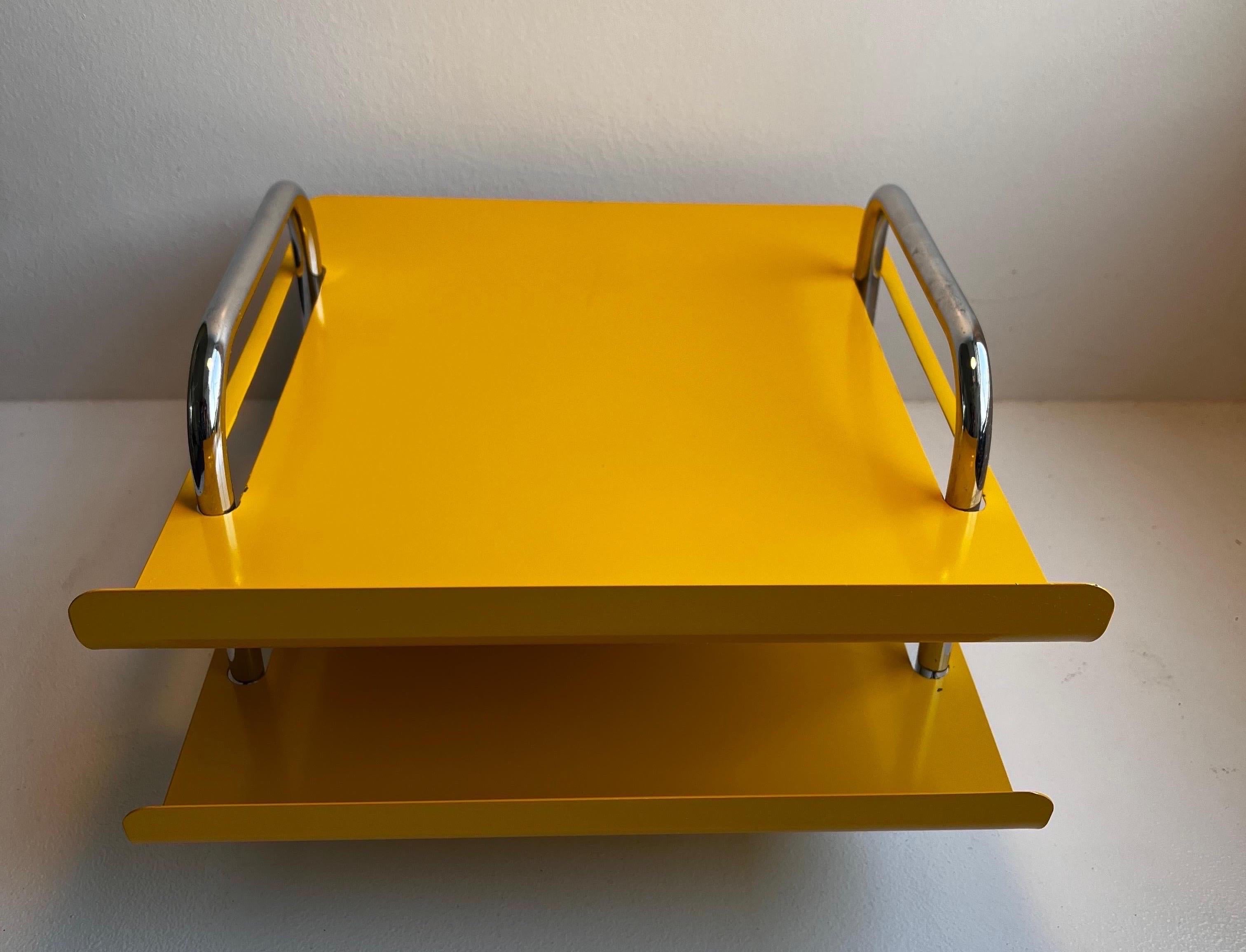 Double Letter Desk Tray by Peter Pepper Products of California In Good Condition In Philadelphia, PA