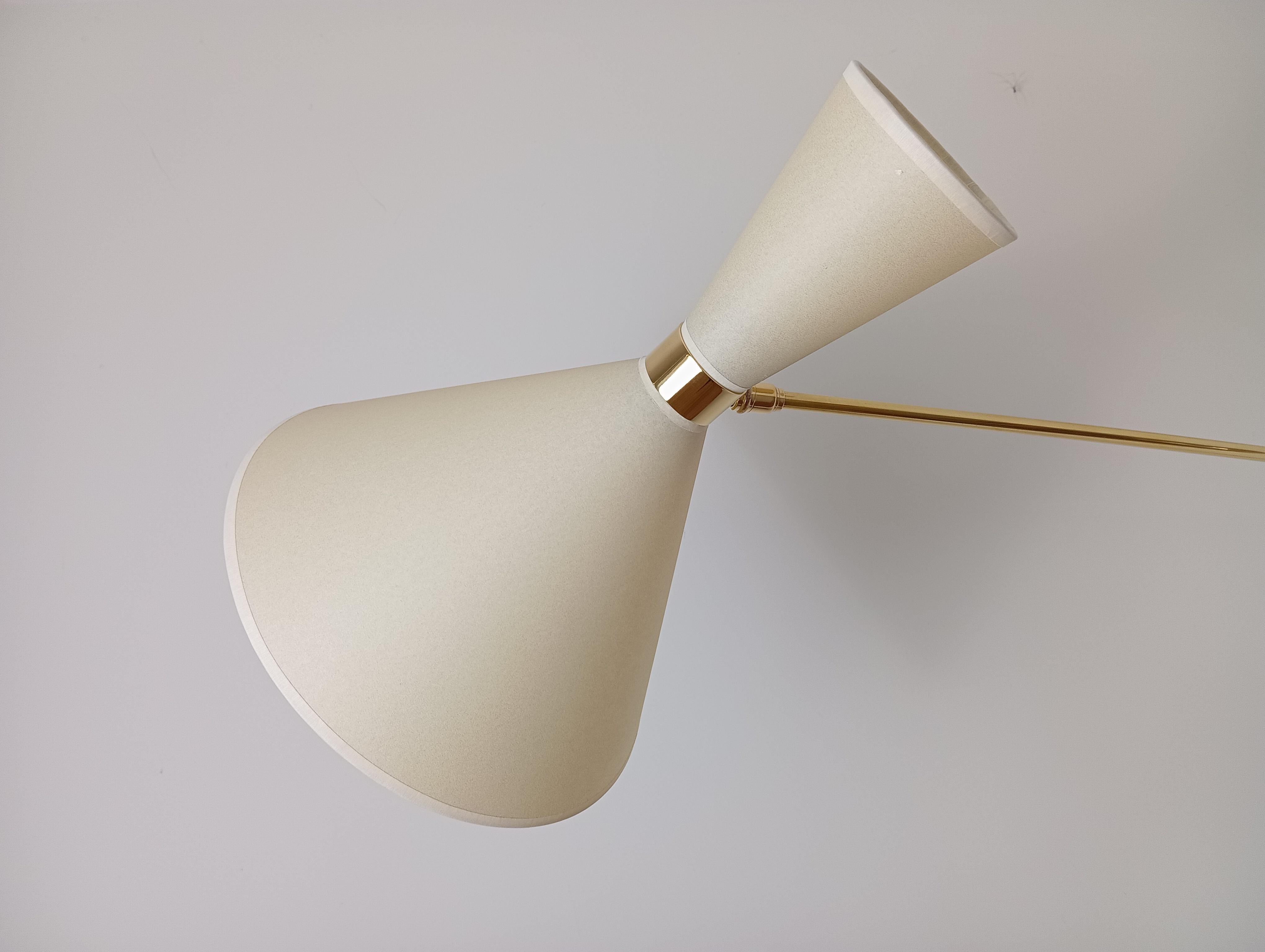 Double light wall bracket, oriantable, Maison Lunel Circa 1950 For Sale 9