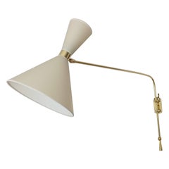 Soporte de pared de doble luz, oriantable, Maison Lunel Circa 1950