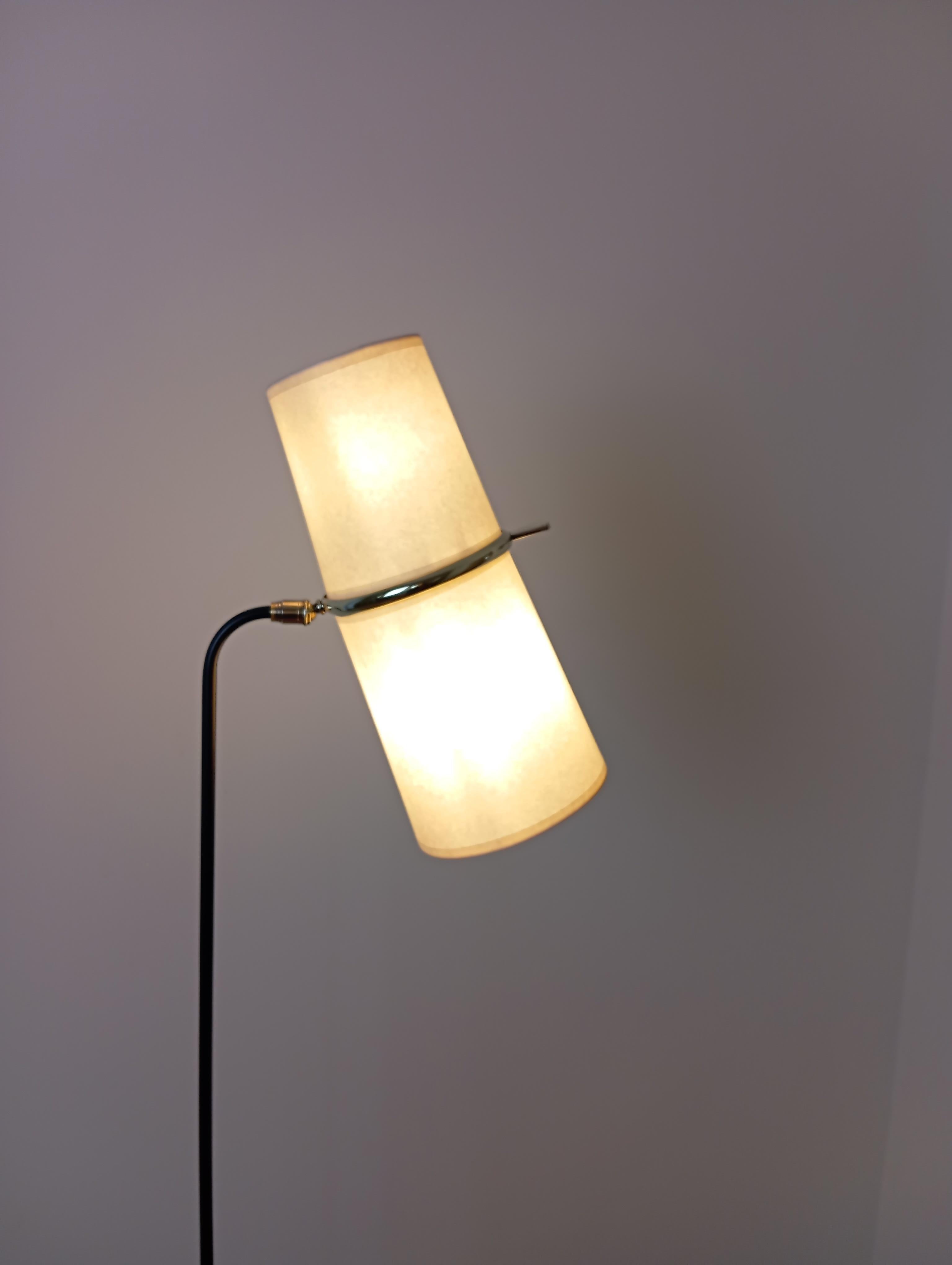 Double lighting floor lamp, Maison Lunel circa 1950 Moderno de mediados de siglo en venta
