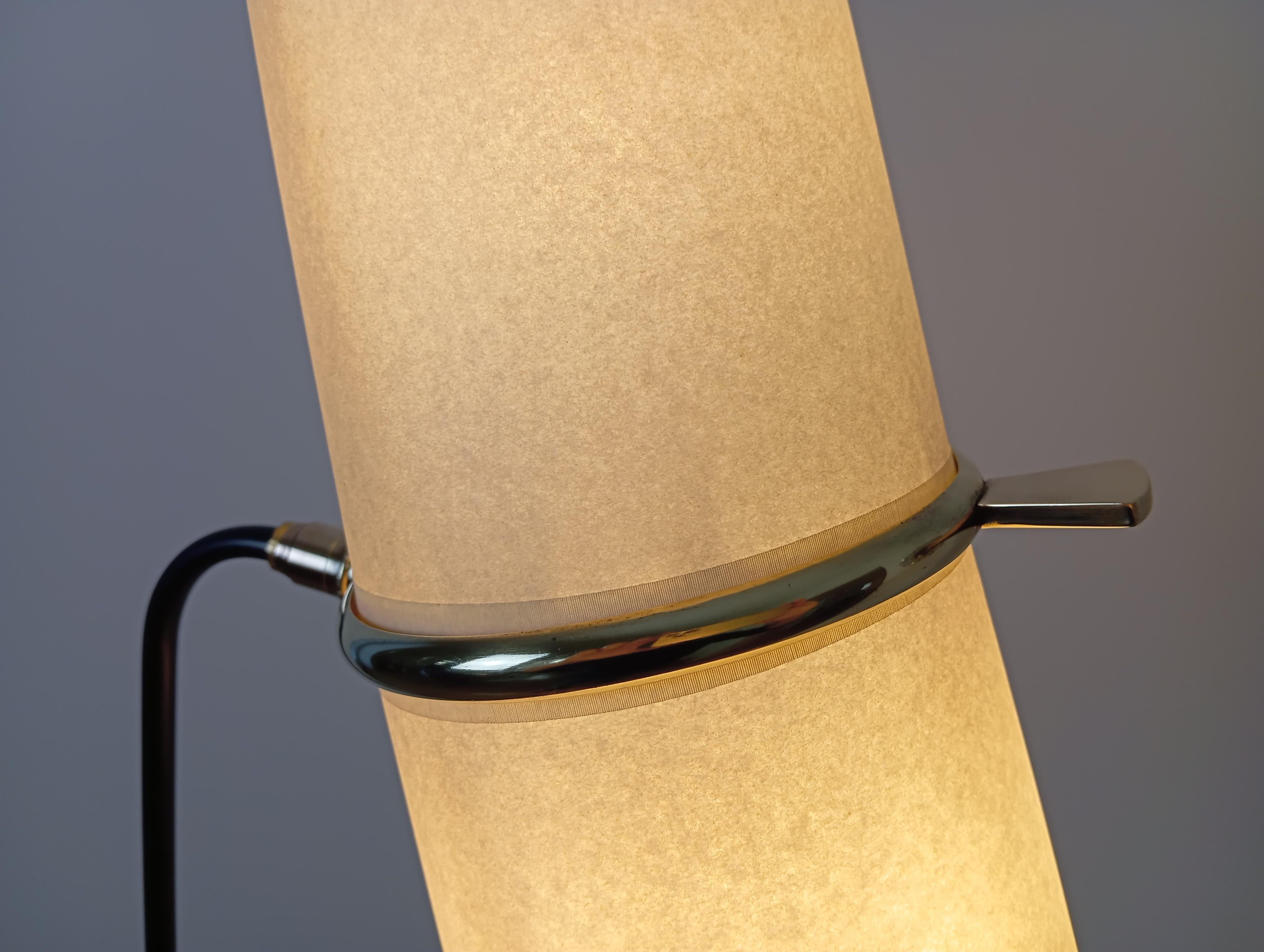 Double lighting floor lamp, Maison Lunel circa 1950 Metal en venta