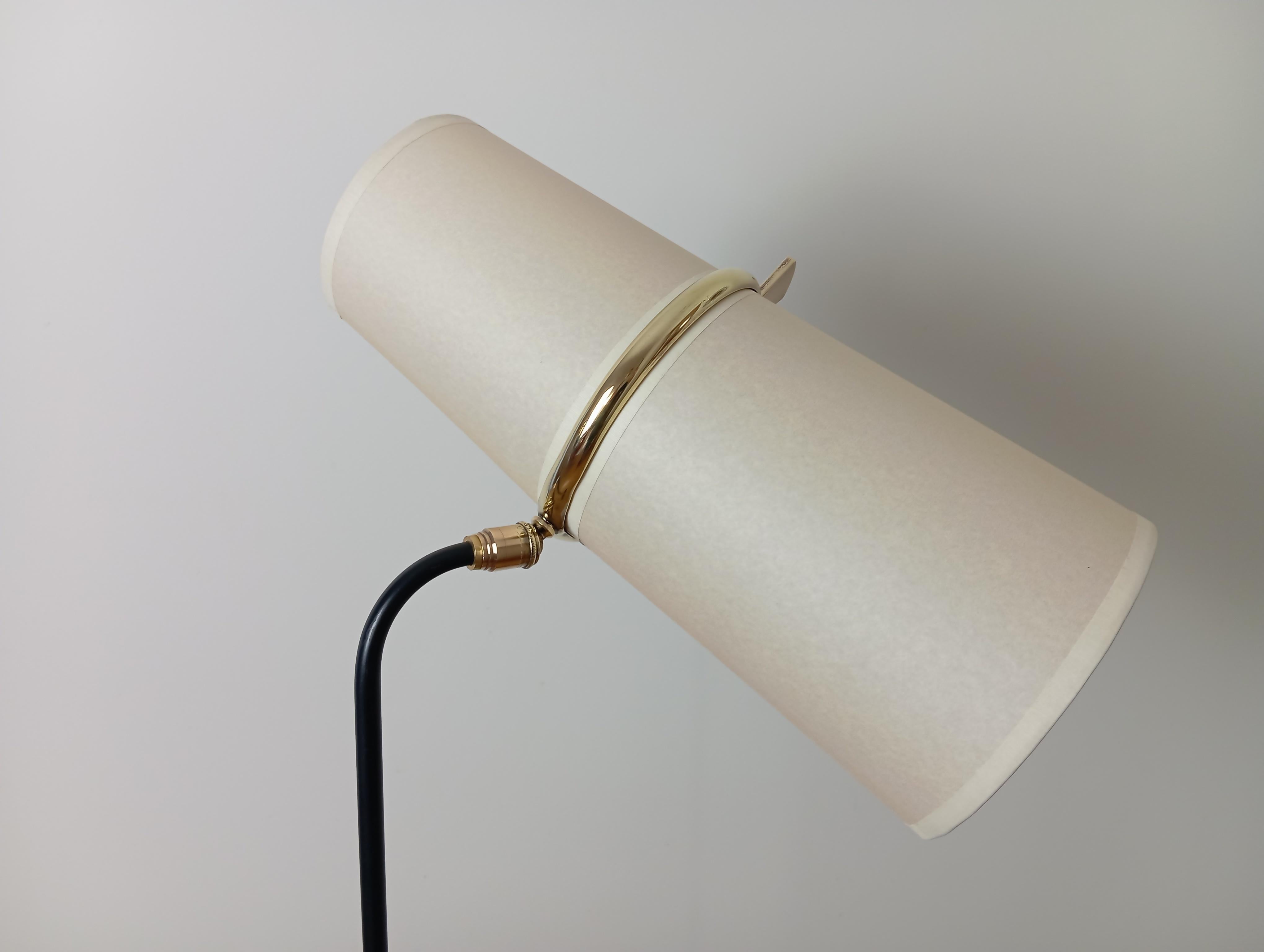 Lampadaire à double éclairage, R. Lunel circa 1950 en vente 5