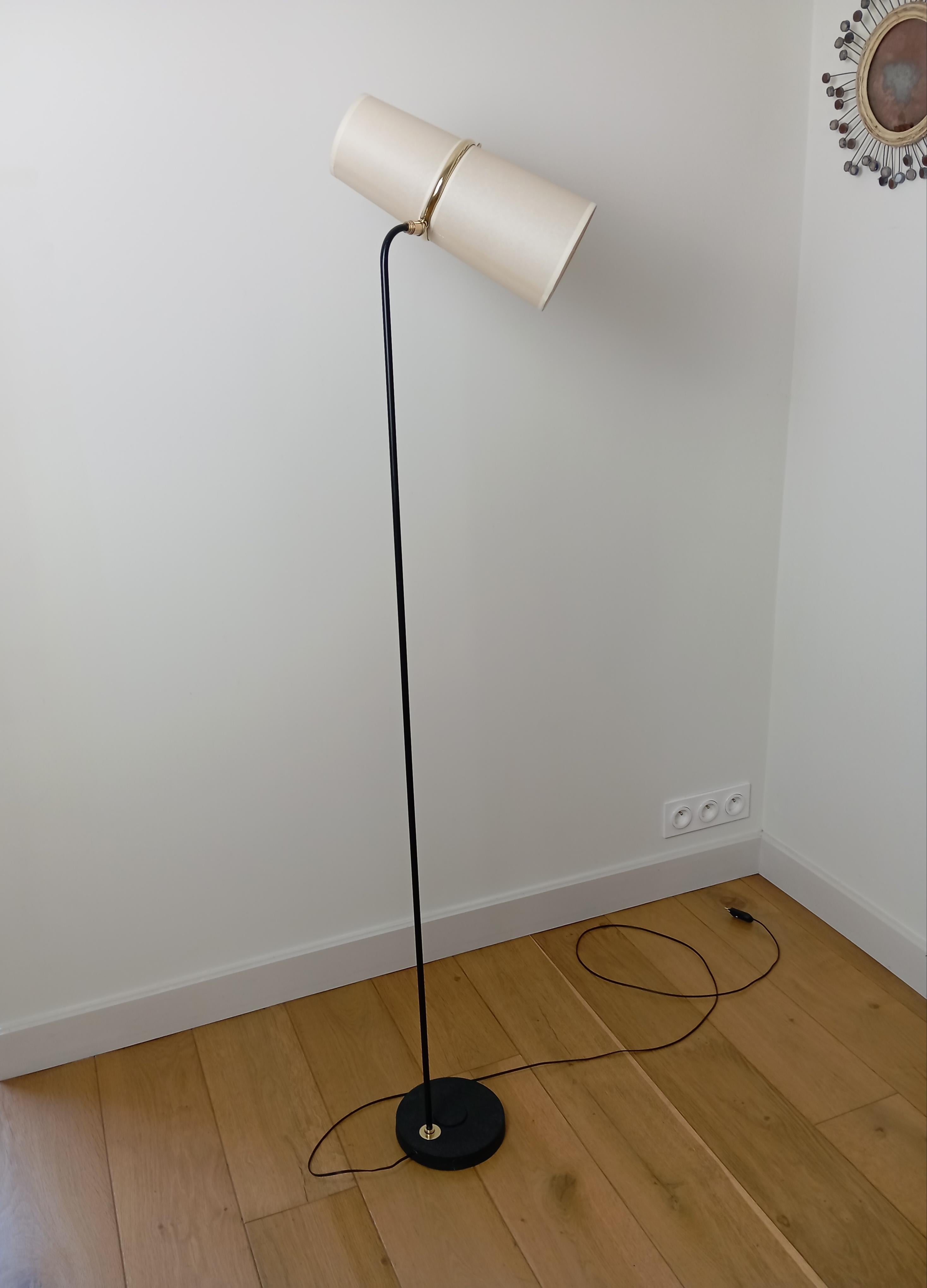 Lampadaire à double éclairage, R. Lunel circa 1950 en vente 1