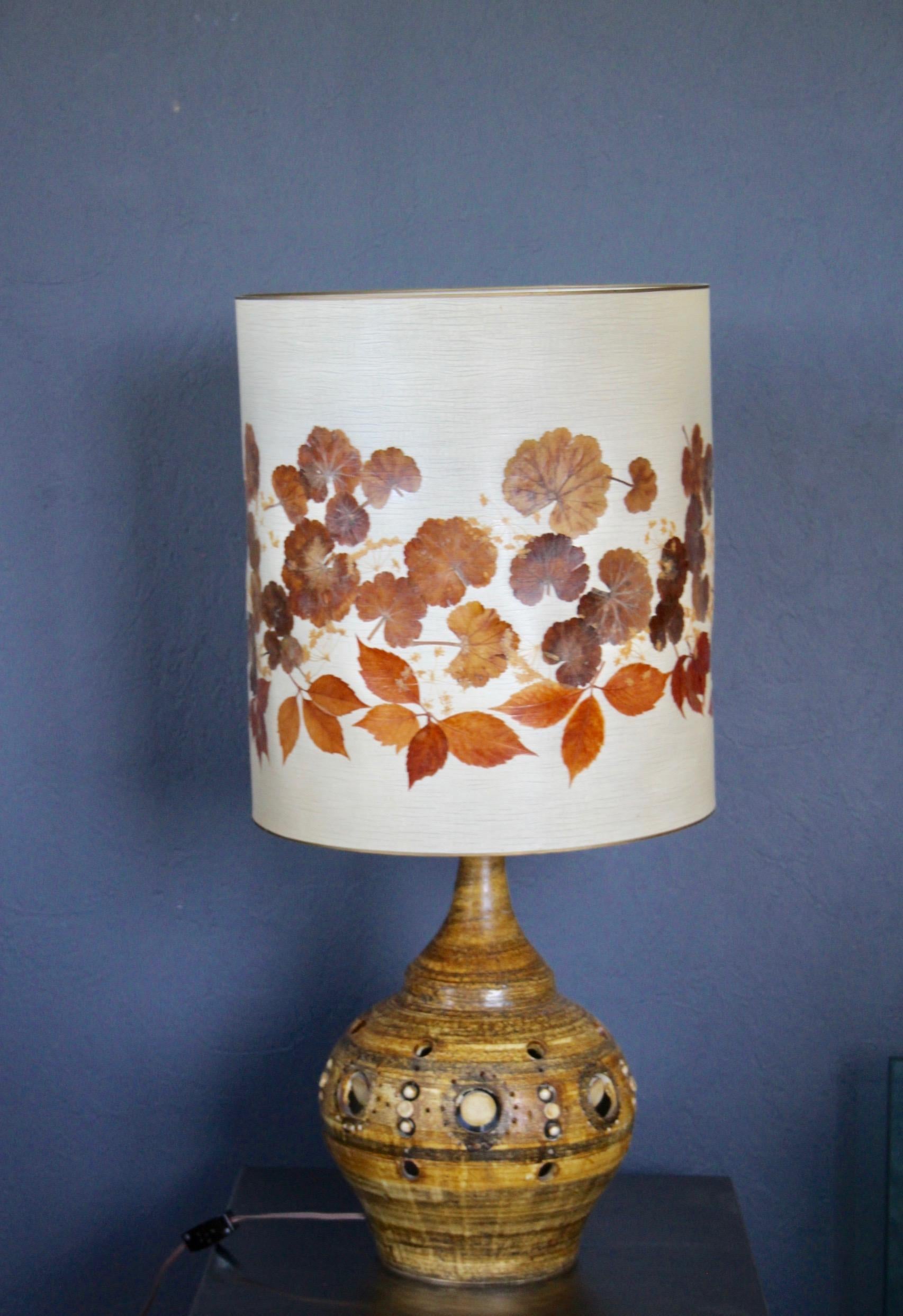 Late 20th Century Double Lighting French Ceramic Lamp by Georges Pelletier, 1970s