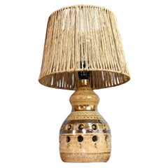 Double Lighting French Ceramic Lamp by Georges Pelletier, 1970s