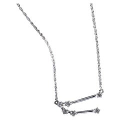 Double Line Moissanite Chain Pendent 925 Sterling Silver Wedding Gift For Her.