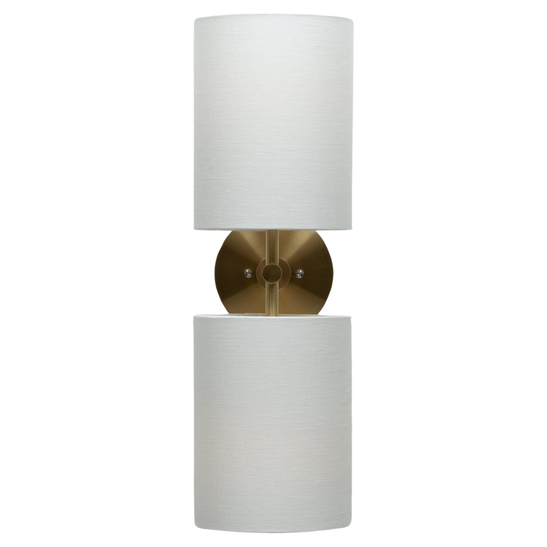 Double Leinen Schatten Flush Mount Wandleuchte Sconce