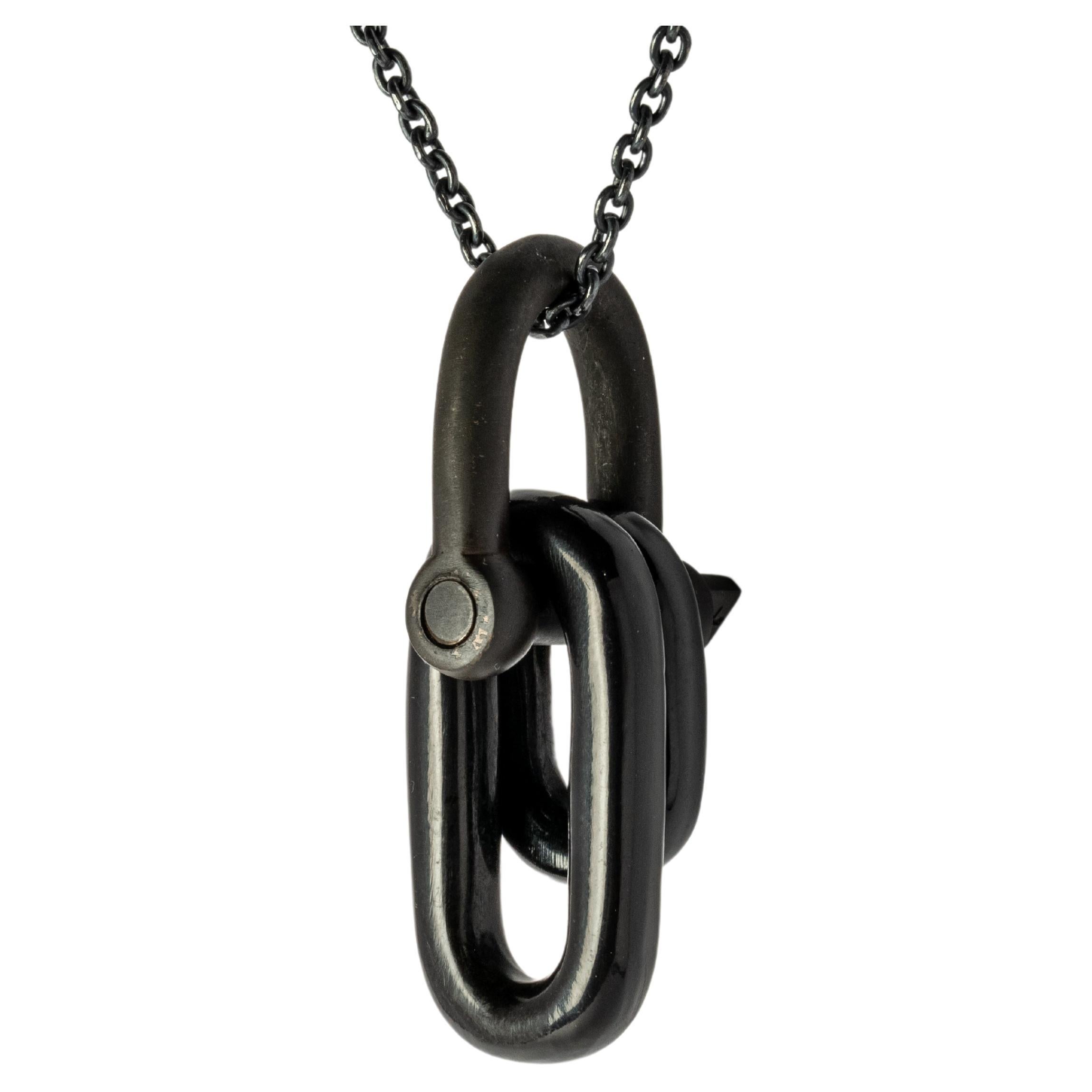 Double Link U-Bolt Necklace (H+KZ+KA) For Sale
