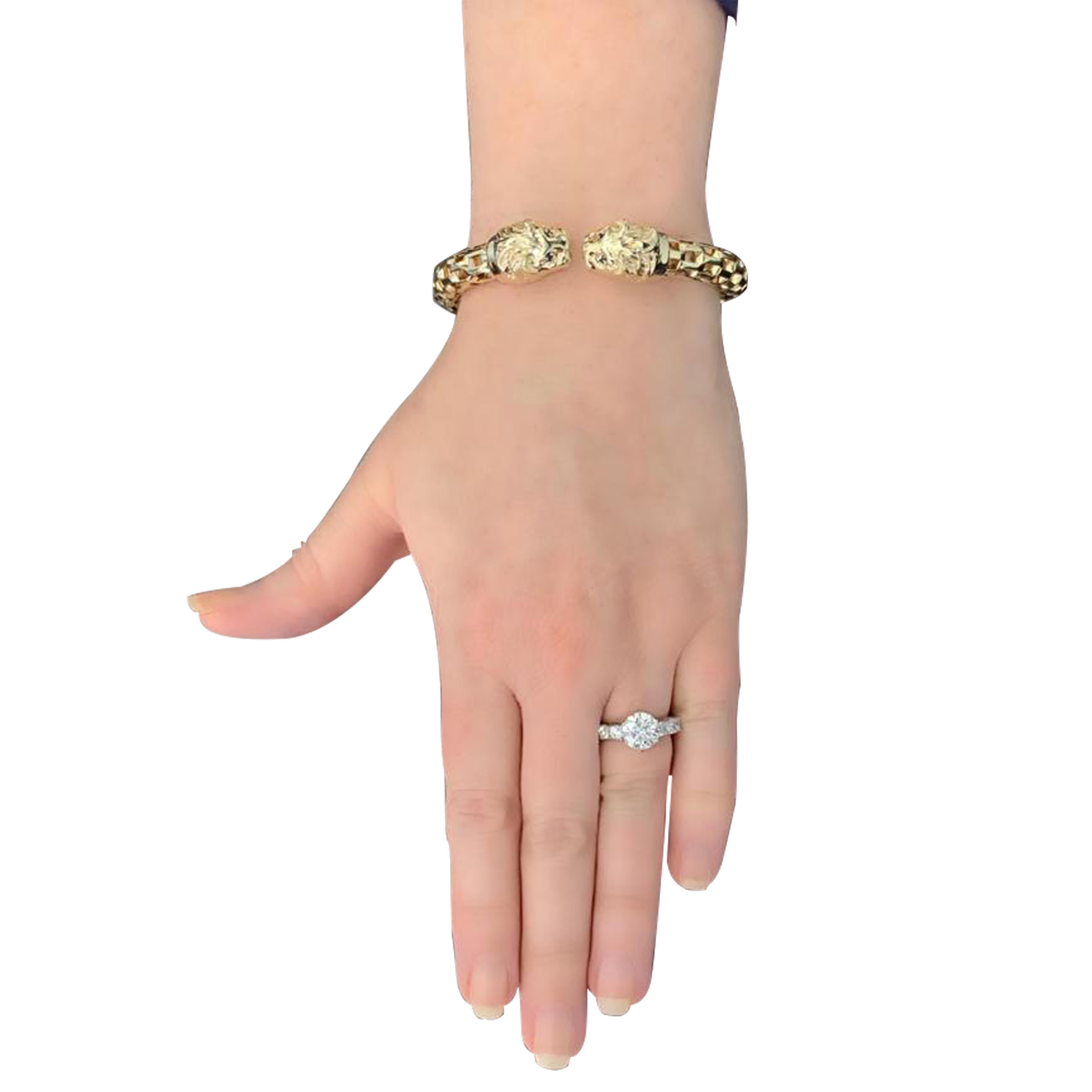 two lion head bracelet
