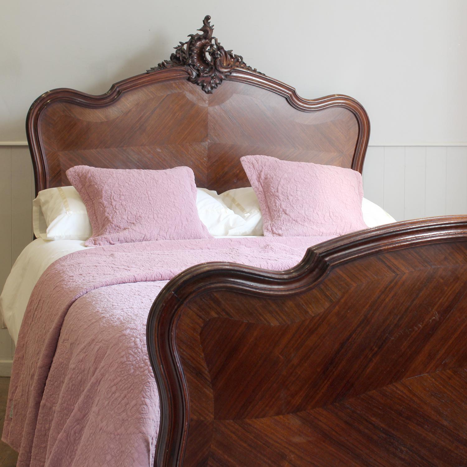 Italian Double Louis XV Antique Bed - WD63