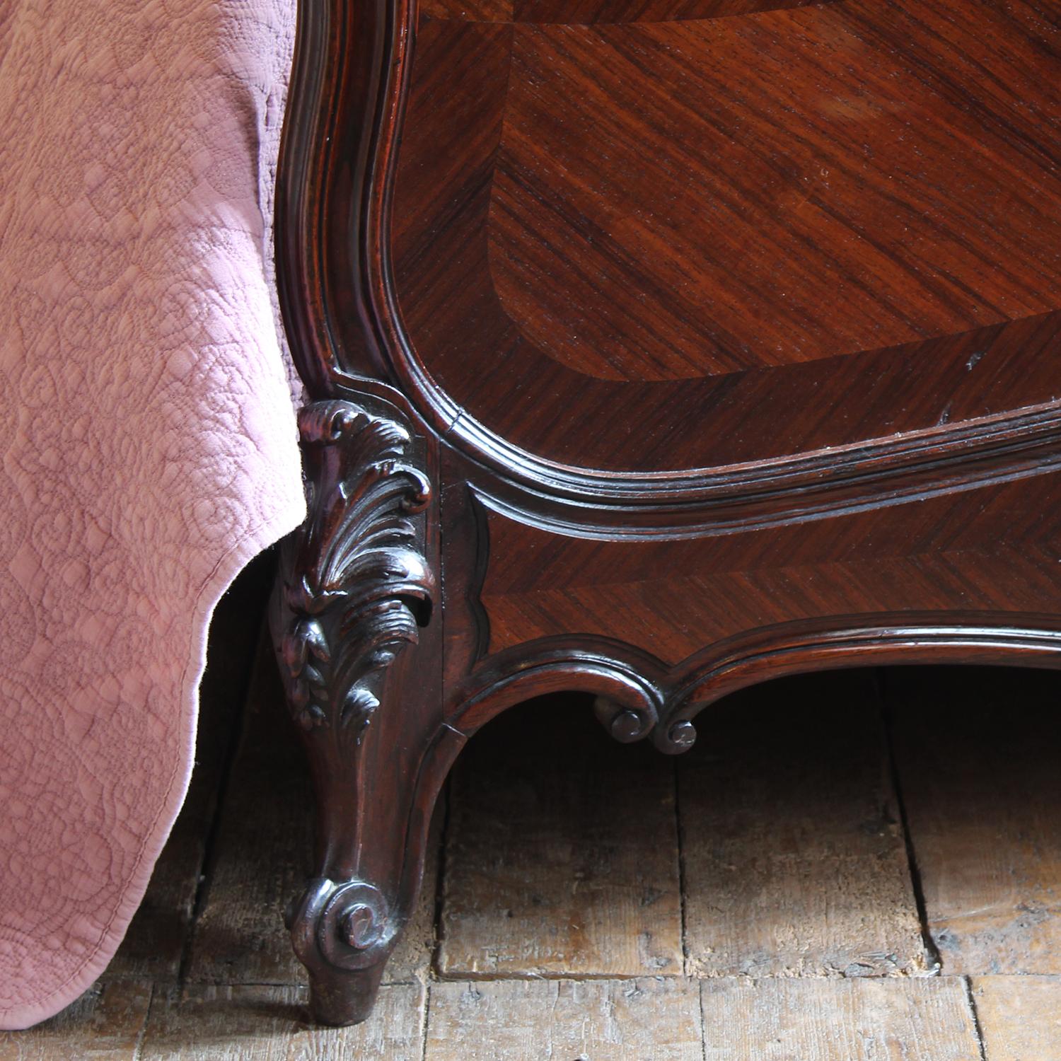 20th Century Double Louis XV Antique Bed - WD63