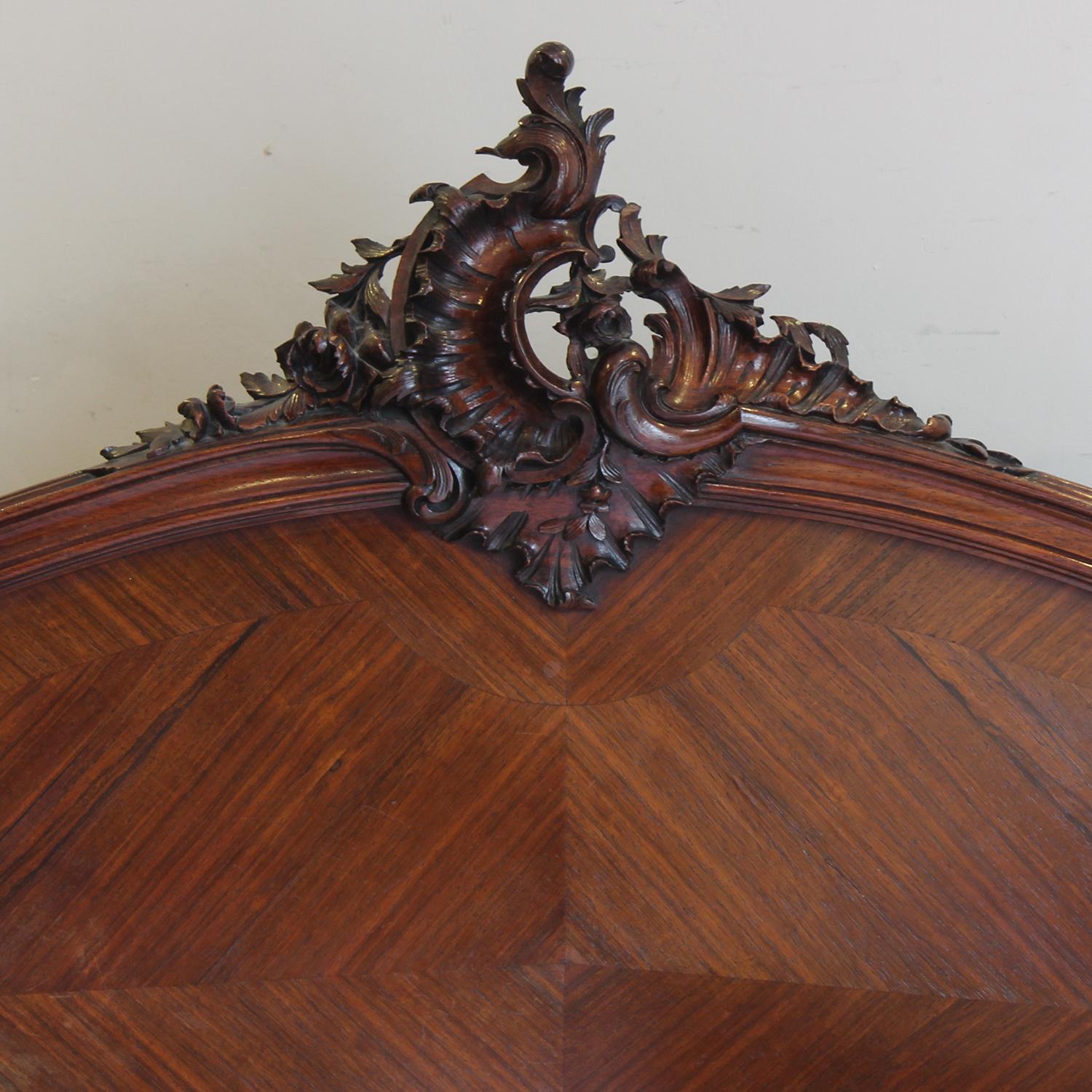 Double Louis XV Antique Bed - WD63 1