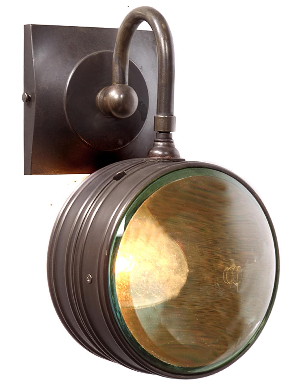 Industrial Double Magnifying Glass Sconce