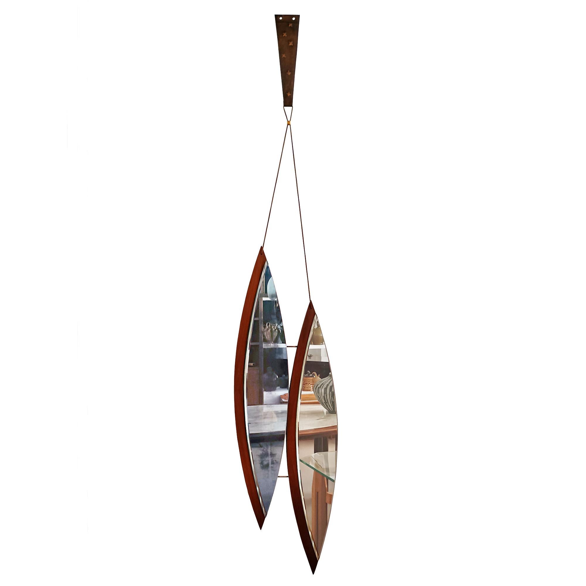 Mid-Century Modern Miroir double - Italie 1960 en vente