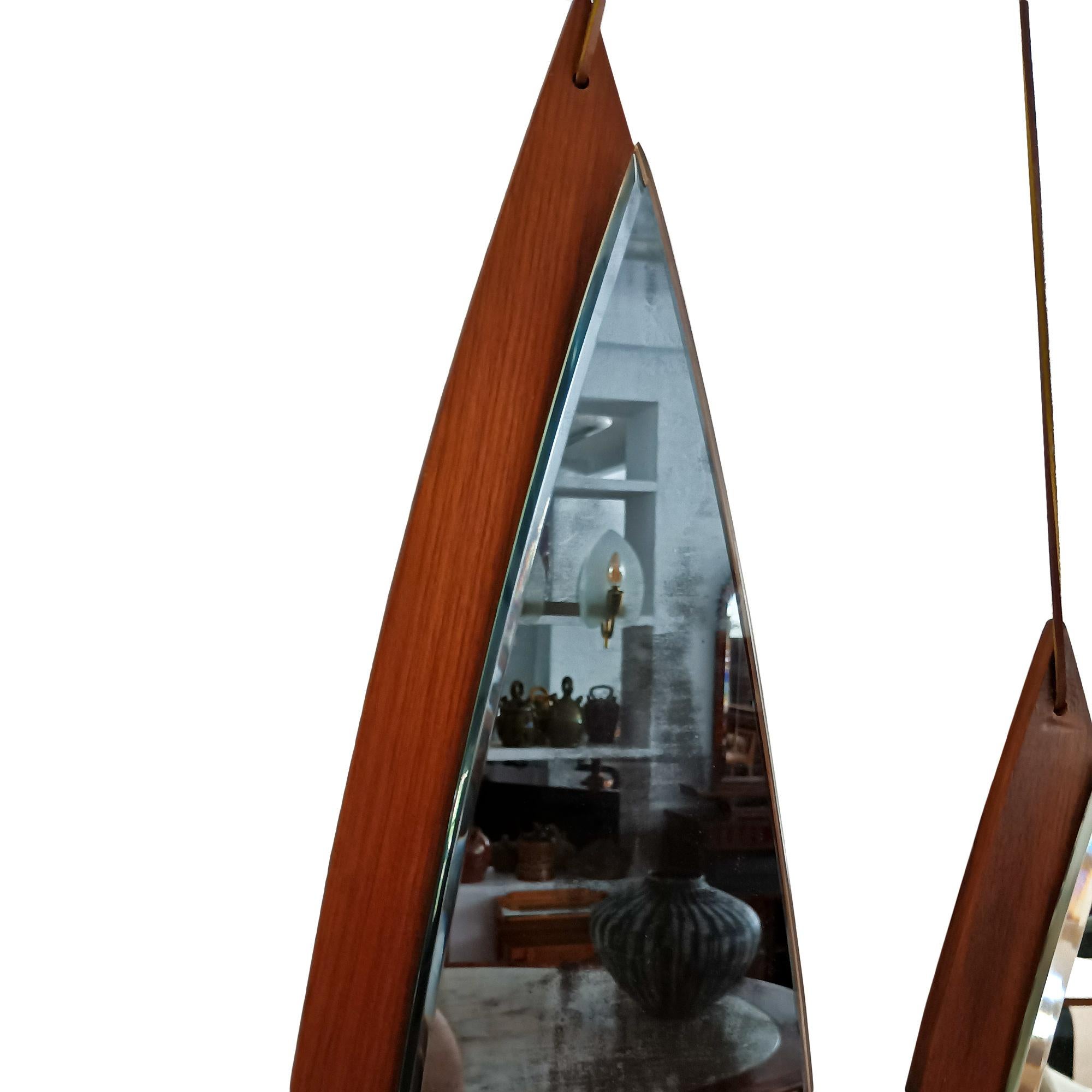 Miroir double - Italie 1960 Bon état - En vente à Girona, Girona