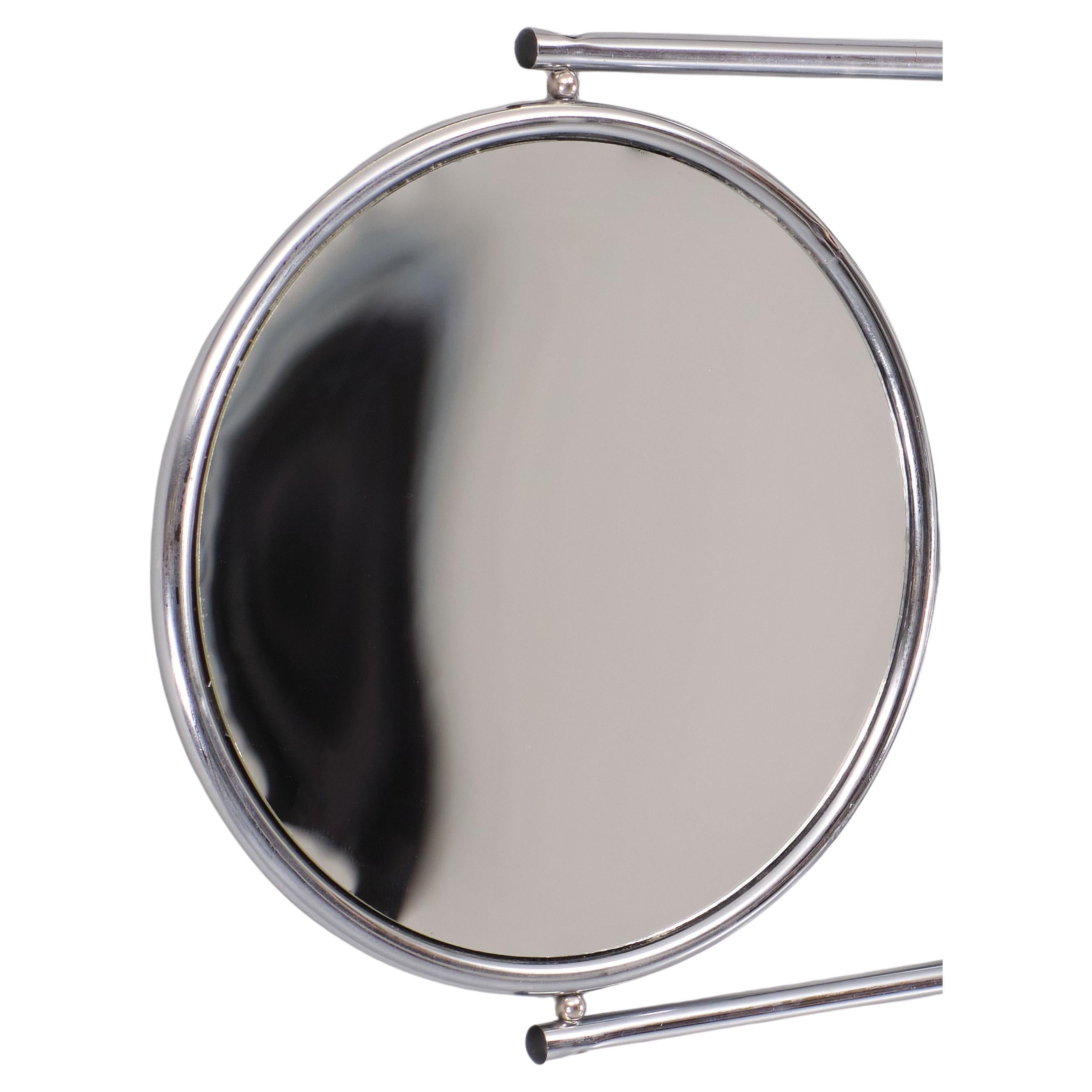 European Double Mirror with articulating swivel arm Bieffeplast  1980s Italy  For Sale
