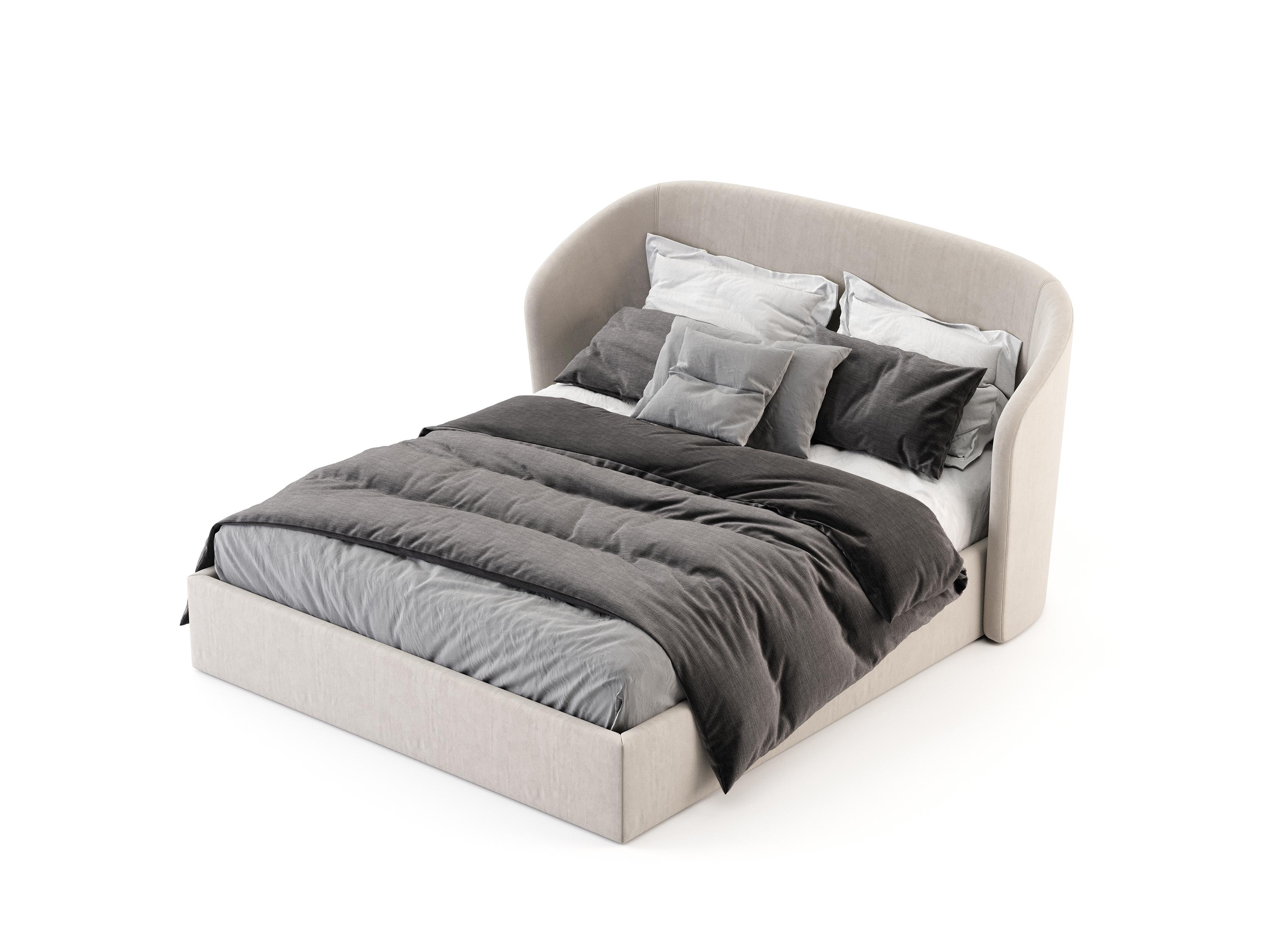 Doppeltes modernes Fortune-Bett aus Textilien, handgefertigt von Stylish Club (Moderne) im Angebot