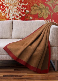 Contemporary Double Mohair Brown Plaid